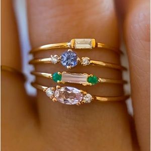 **Buy 4 Get 1 Free. $5 items only!**  Gold Plated Stackable Rings. NWT